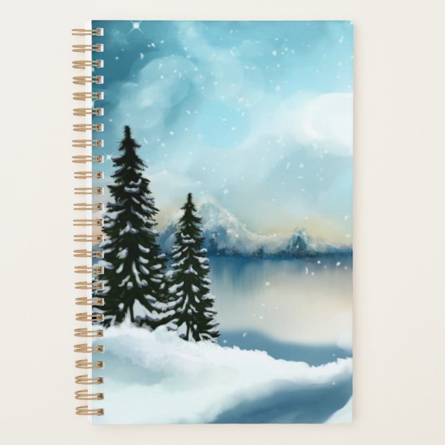 Schneekiefern in der Nähe des Sees Planer (Vorderseite)