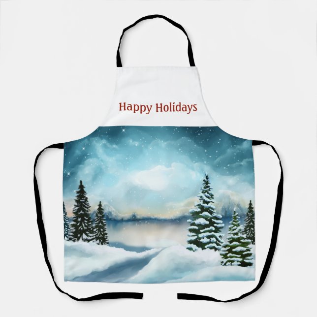 Schneekiefern in der Nähe des Sees Schürze (Vorderseite)