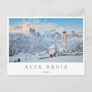 Schneekirche mit Berghang Postkarte