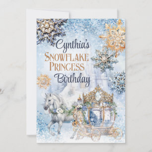 Schneeklächenprinzessin-Party-Einladung Einladung