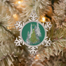 Schneeklocken-Ornament mit Rahmen