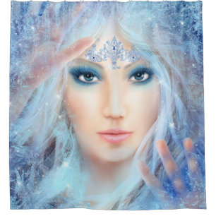 Schneekönig. Ice schöner Princess Duschvorhang