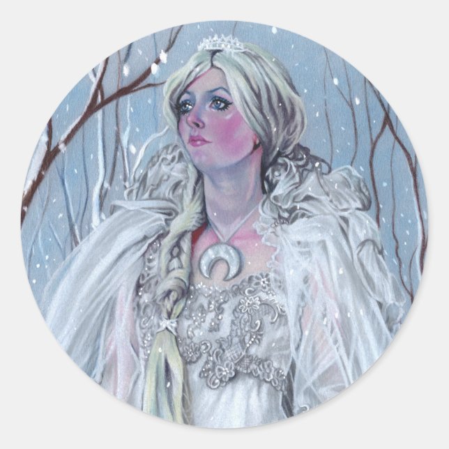 Schneekönige Rundkleber Runder Aufkleber (Vorderseite)