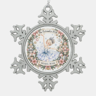 Schneekönigin Nussknacker-Ornament Schneeflocken Zinn-Ornament