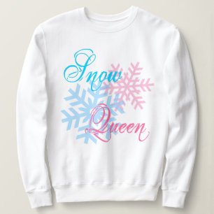 Schneekönigin und Schneeflocken sind lustig und el Sweatshirt