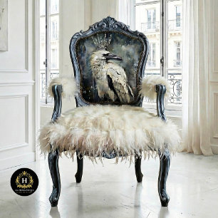 Schneekönigin Winter Raven Decoupage Seidenpapier