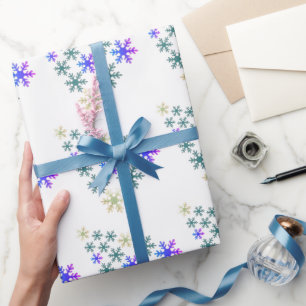 Schneekristall-Weihnachtsbaum Festive Feiertage Geschenkpapier