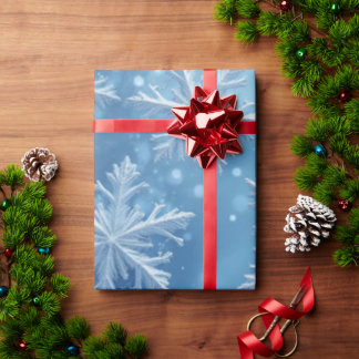 Schneekristalle Geschenkpapier