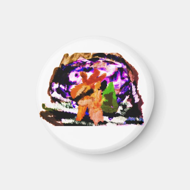 Schneekugel Magnet (Vorne)