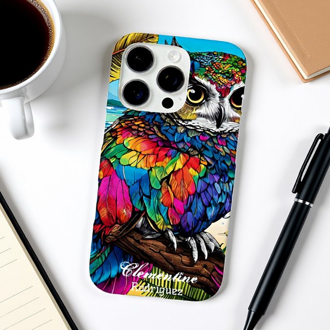 Schneekugel tropischer Eule-Traum Case-Mate iPhone Hülle (Von Creator hochgeladen)