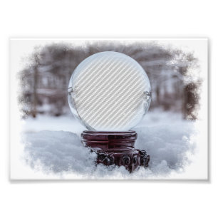 Schneekugel Vorlage Fotodruck