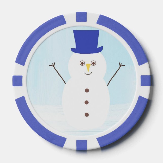 Schneekunst Pokerchips (Vorderseite)