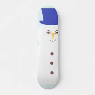 Schneekunst Skateboard