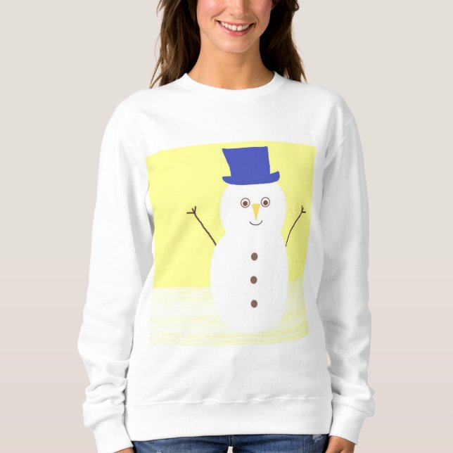Schneekunst Sweatshirt (Vorderseite)