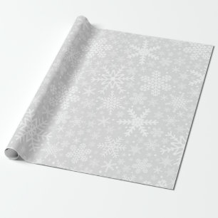 SCHNEELAKEN IN SILBER Schleifpapier Geschenkpapier