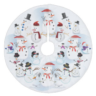 Schneeland Fleece Weihnachtsbaumdecke