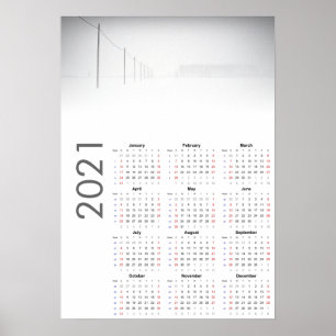 Schneelandschaft Kalender 2021 Poster