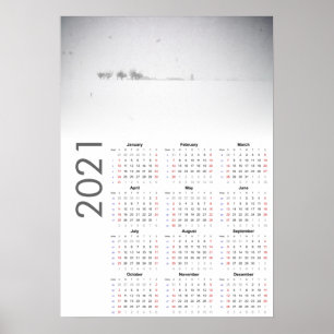 Schneelandschaft Kalender 2021 Poster