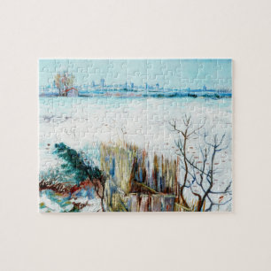 Schneelandschaft mit Arles von Vincent van Gogh Puzzle