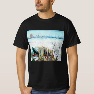 Schneelandschaft mit Arles von Vincent van Gogh T-Shirt