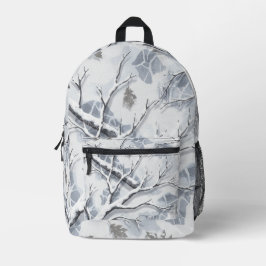 Schneelandschaften Tarnung  Bedruckter Rucksack
