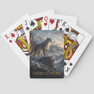 Schneeleopard Alpine Highlands TIER Spielkarten