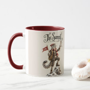 Schneeleopard-Bergsteiger Tasse