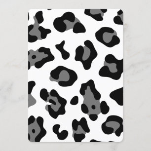 Schneeleopard Einladung