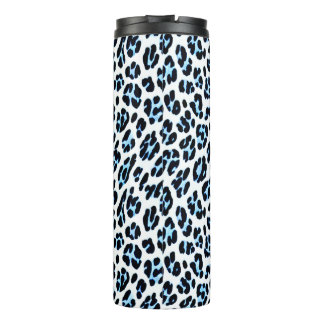 Schneeleopard Eleganz Thermobecher Thermosbecher