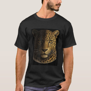 Schneeleopard Gepard Jaguar Panther Katzen Gesicht T-Shirt