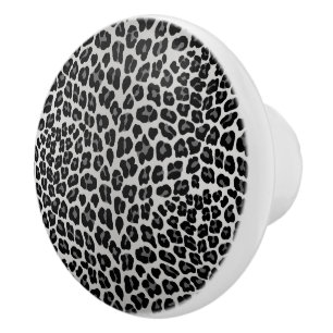 Schneeleopard Keramikknauf