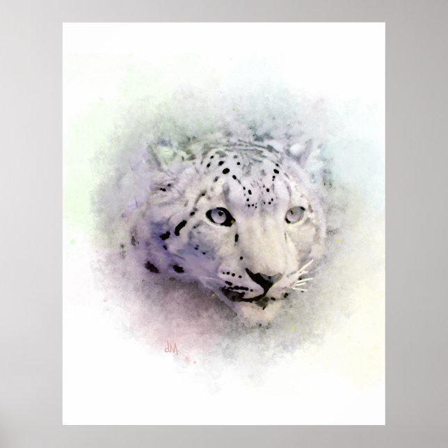 Schneeleopard Poster (Vorne)
