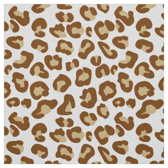 Schneeleopard Print, Beige, Tan und Creme Stoff (Muster)
