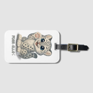 Schneeleopard - Purr-ello Gepäckanhänger