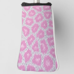 Schneeleopard-Stil - Silber Pink Golf Headcover