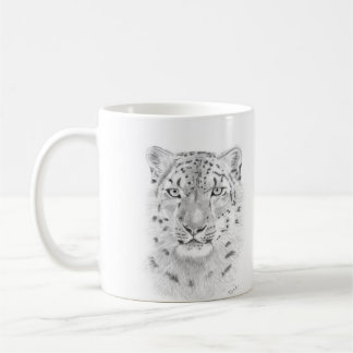 Schneeleopard - Tasse tierischer Kunst