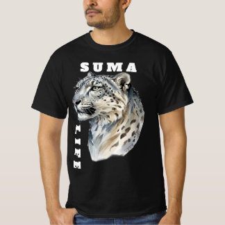 Schneeleoparden-Grafik-T-Shirt - Suma Life Wildlif T-Shirt