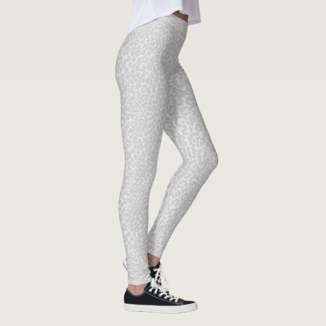 Schneeleopardin Leggings (Rechts)