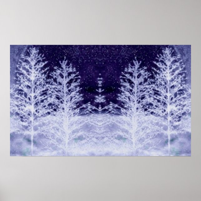 Schneelicht Poster (Vorne)