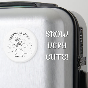 Schneeliebhaber Süßer Schneemann Kühlschrankmagnet Magnet