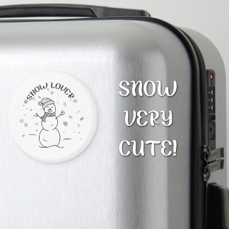 Schneeliebhaber Süßer Schneemann Kühlschrankmagnet Magnet