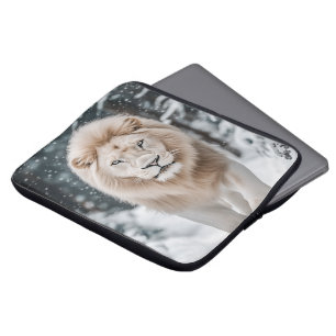 Schneelöwe Laptopschutzhülle