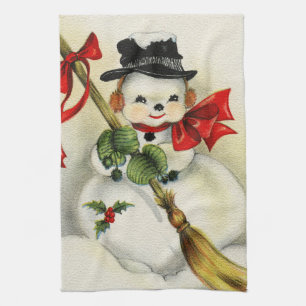 Schneemann 001 geschirrtuch