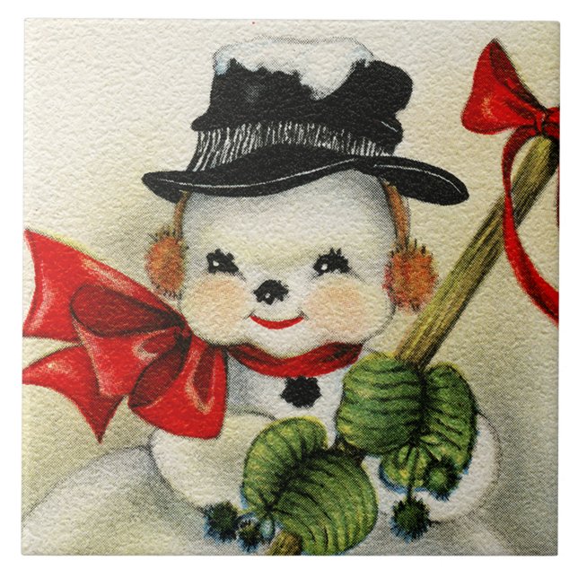 Schneemann 004 fliese (Vorderseite)