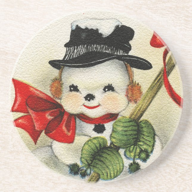 Schneemann 004 getränkeuntersetzer (Vorne)