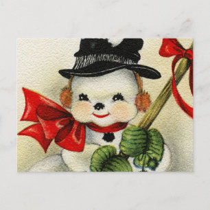 Schneemann 004 postkarte