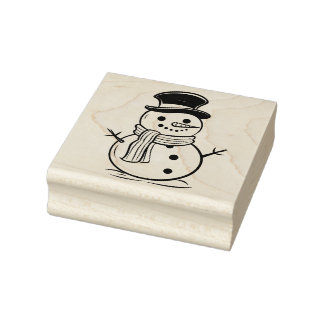 Schneemann 1 gummistempel