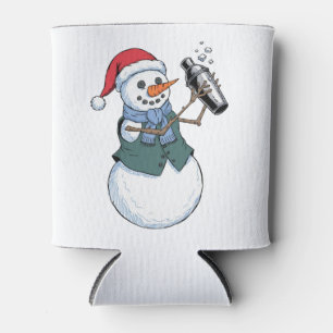 Schneemann Barkeeper Weihnachten 2026 Feiertags-Co Dosenkühler