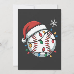 Schneemann Baseball Weihnachten Santa Baseball Spo Einladung