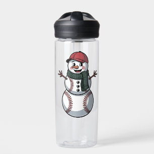Schneemann Baseball Weihnachten Santa Baseball Spo Trinkflasche